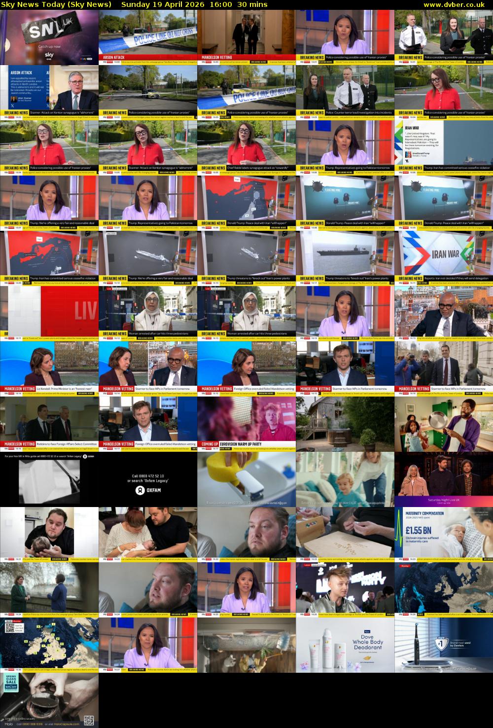 Sky News Today (Sky News) Sunday 19 April 2026 16:00 - 16:30