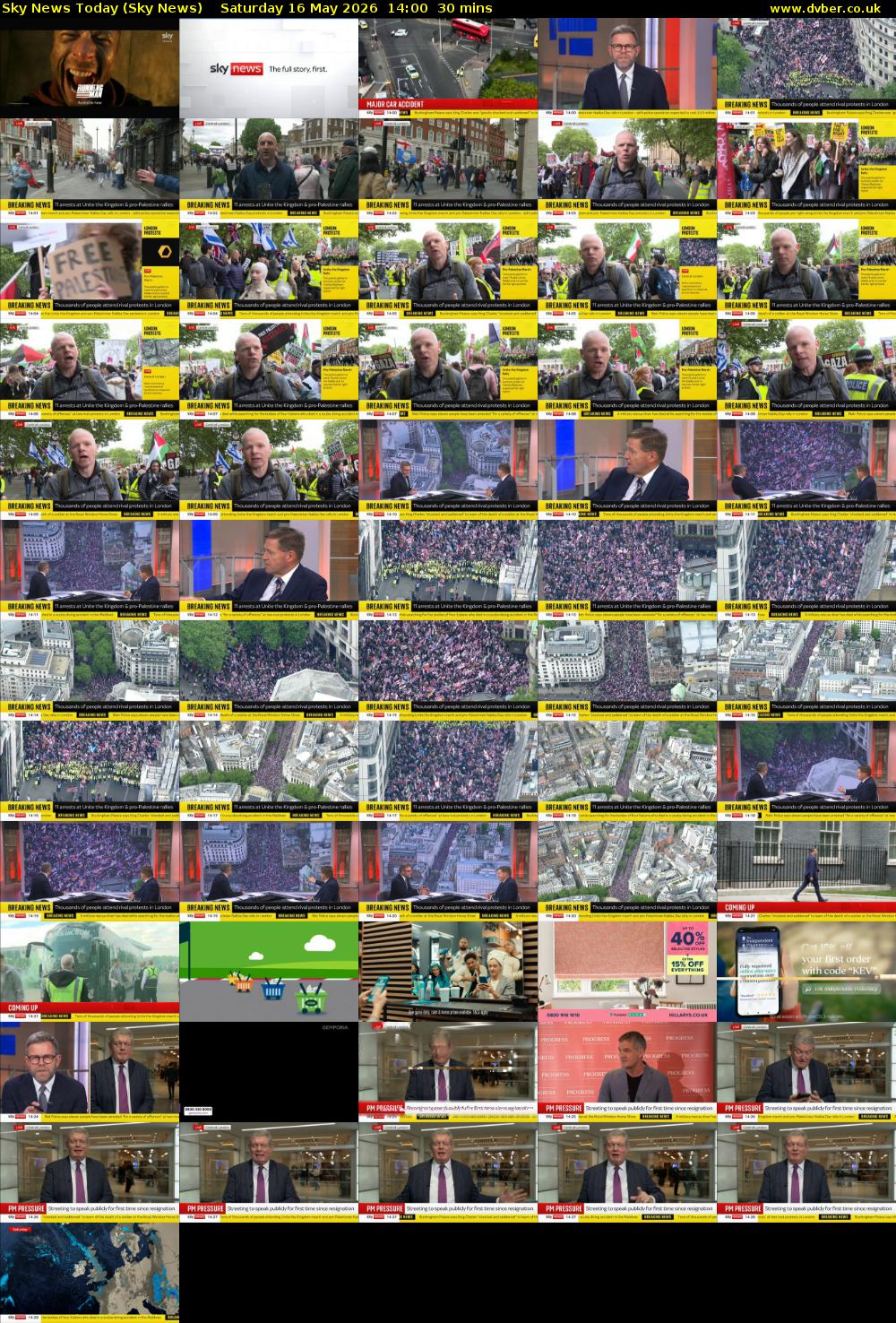 Sky News Today (Sky News) Saturday 16 May 2026 14:00 - 14:30