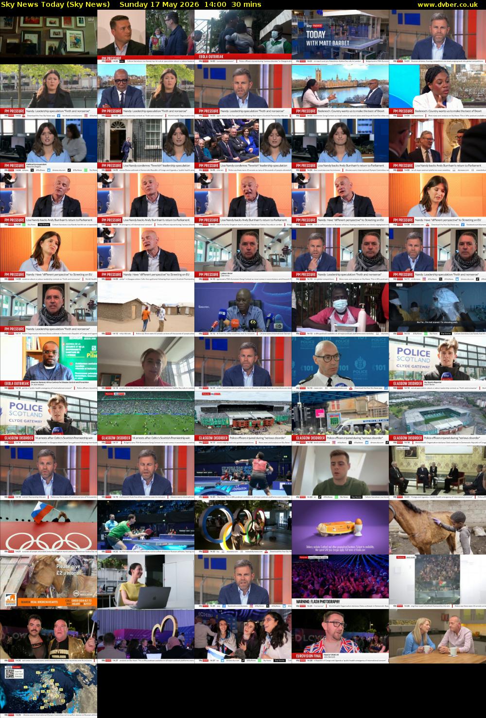 Sky News Today (Sky News) Sunday 17 May 2026 14:00 - 14:30