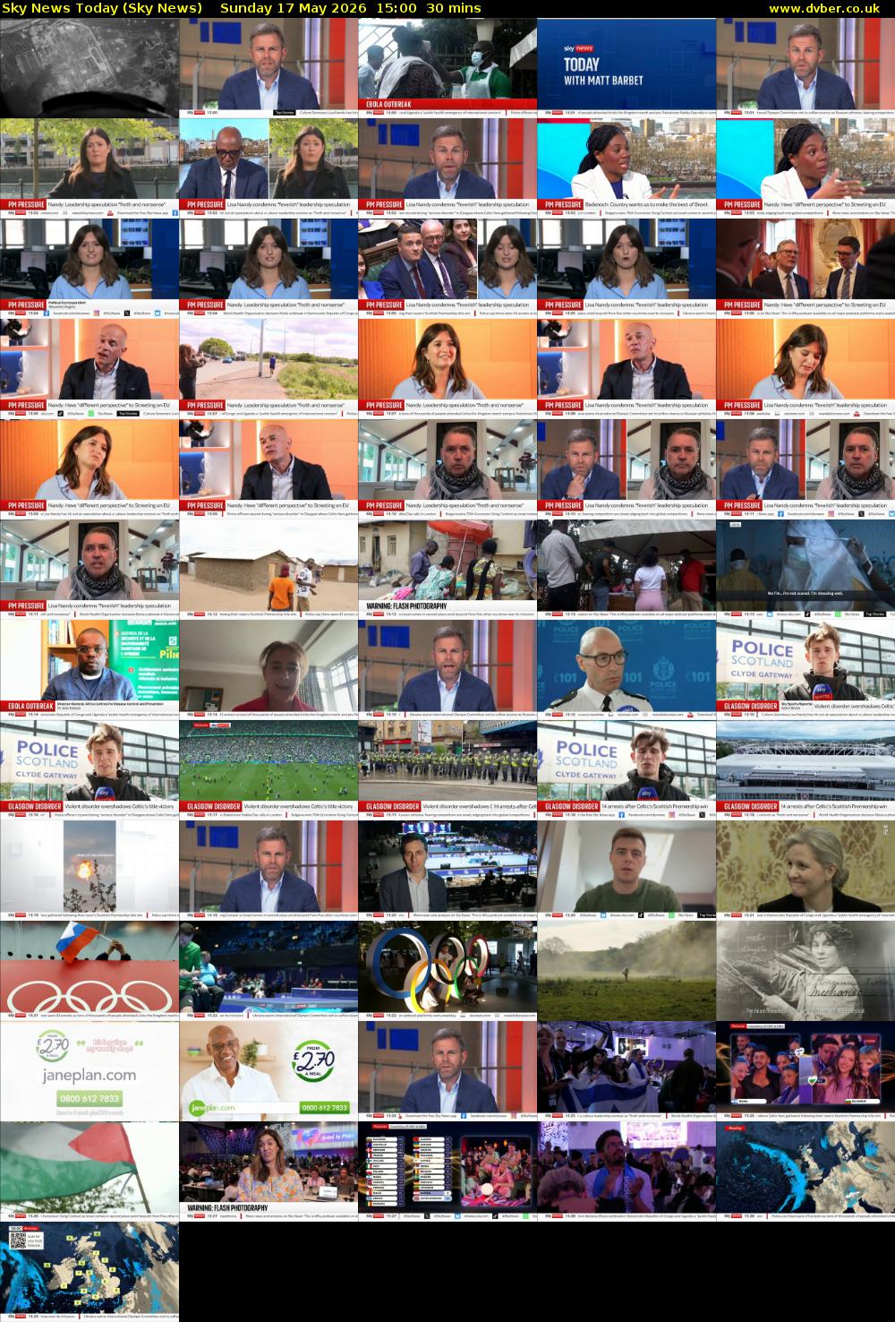Sky News Today (Sky News) Sunday 17 May 2026 15:00 - 15:30