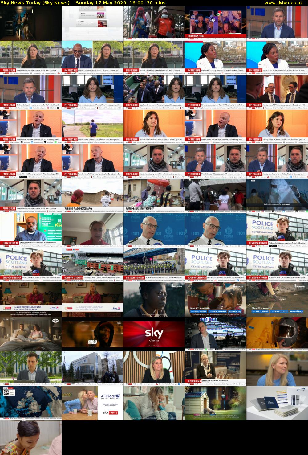 Sky News Today (Sky News) Sunday 17 May 2026 16:00 - 16:30