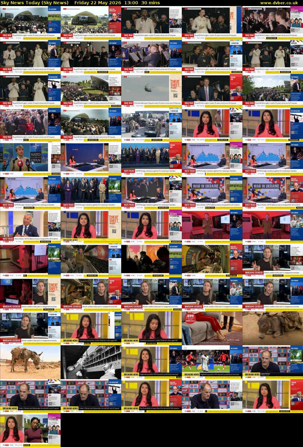 Sky News Today (Sky News) Friday 22 May 2026 13:00 - 13:30