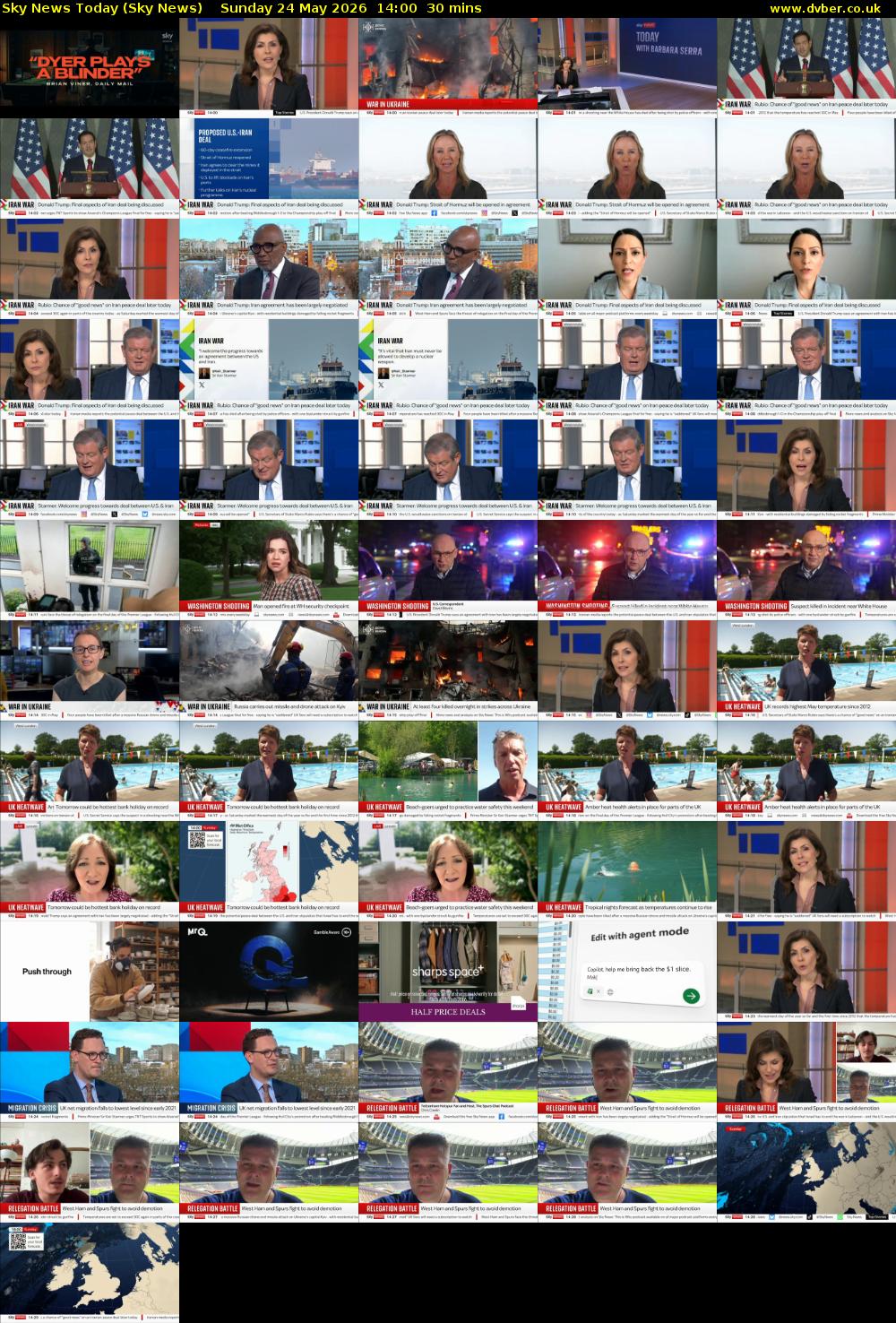 Sky News Today (Sky News) Sunday 24 May 2026 14:00 - 14:30