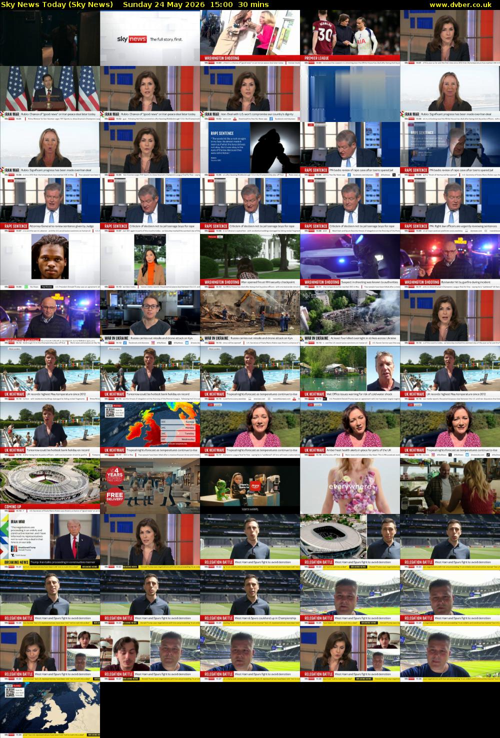 Sky News Today (Sky News) Sunday 24 May 2026 15:00 - 15:30