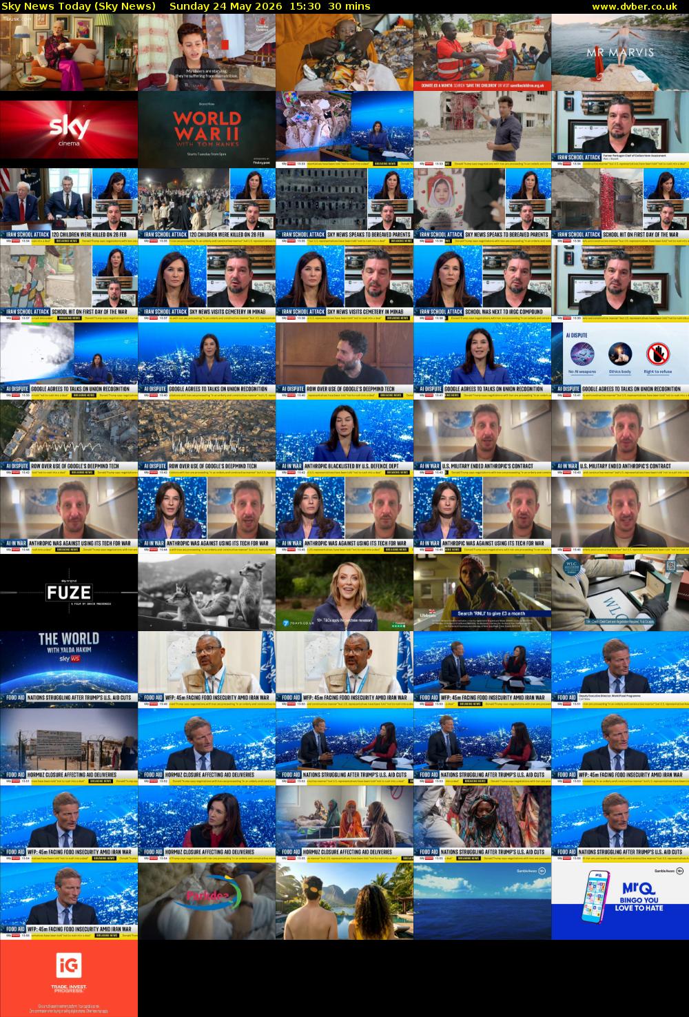 Sky News Today (Sky News) Sunday 24 May 2026 15:30 - 16:00