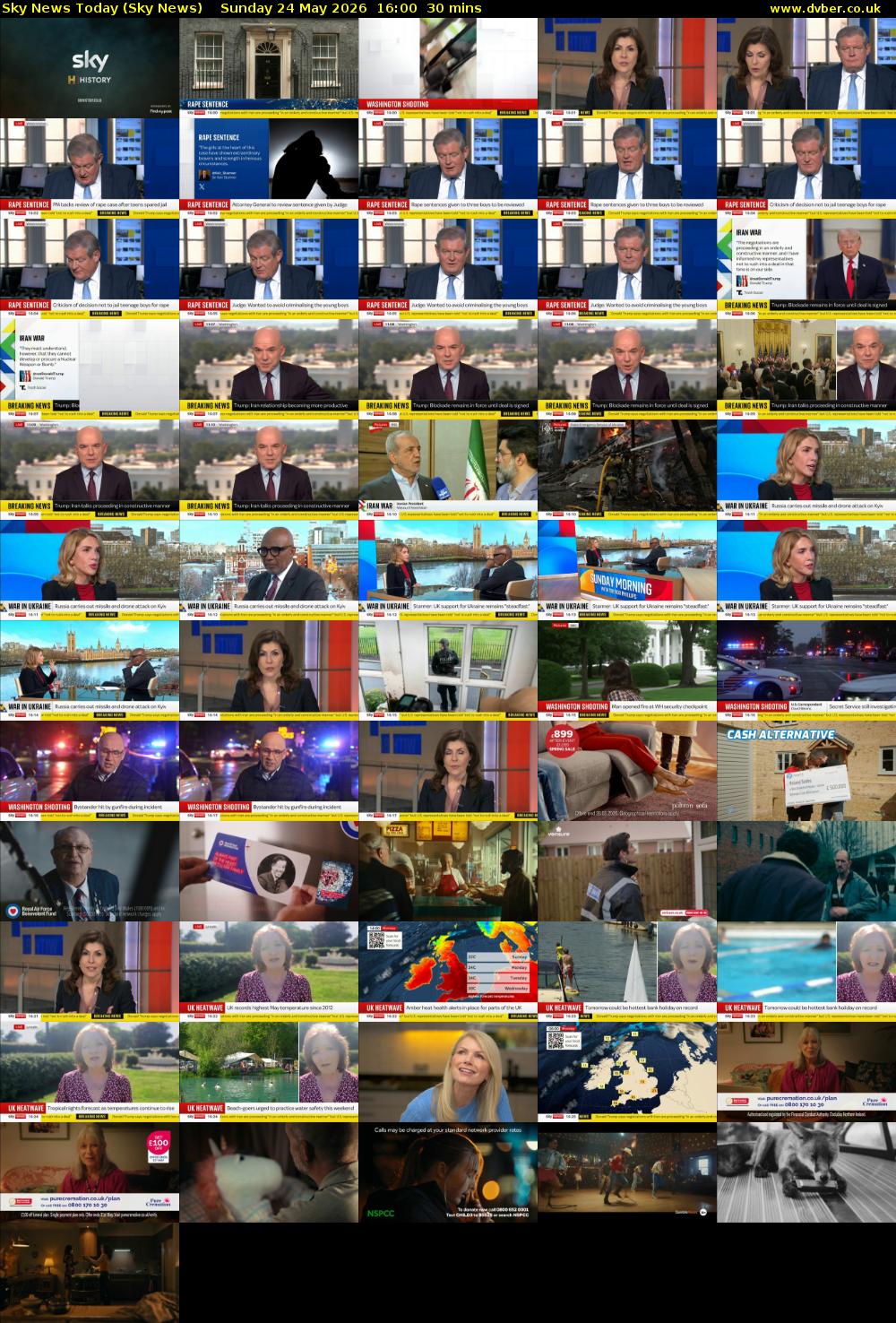 Sky News Today (Sky News) Sunday 24 May 2026 16:00 - 16:30