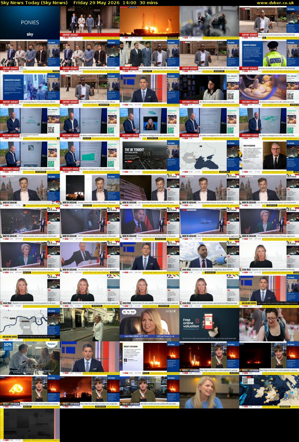 Sky News Today (Sky News) Friday 29 May 2026 14:00 - 14:30