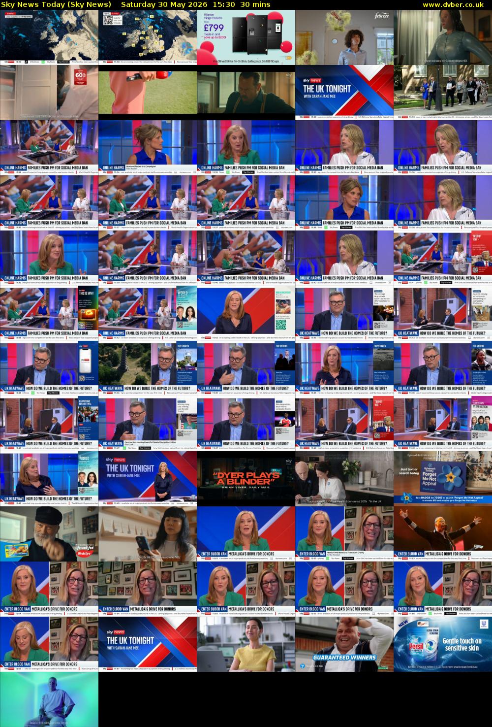 Sky News Today (Sky News) Saturday 30 May 2026 15:30 - 16:00
