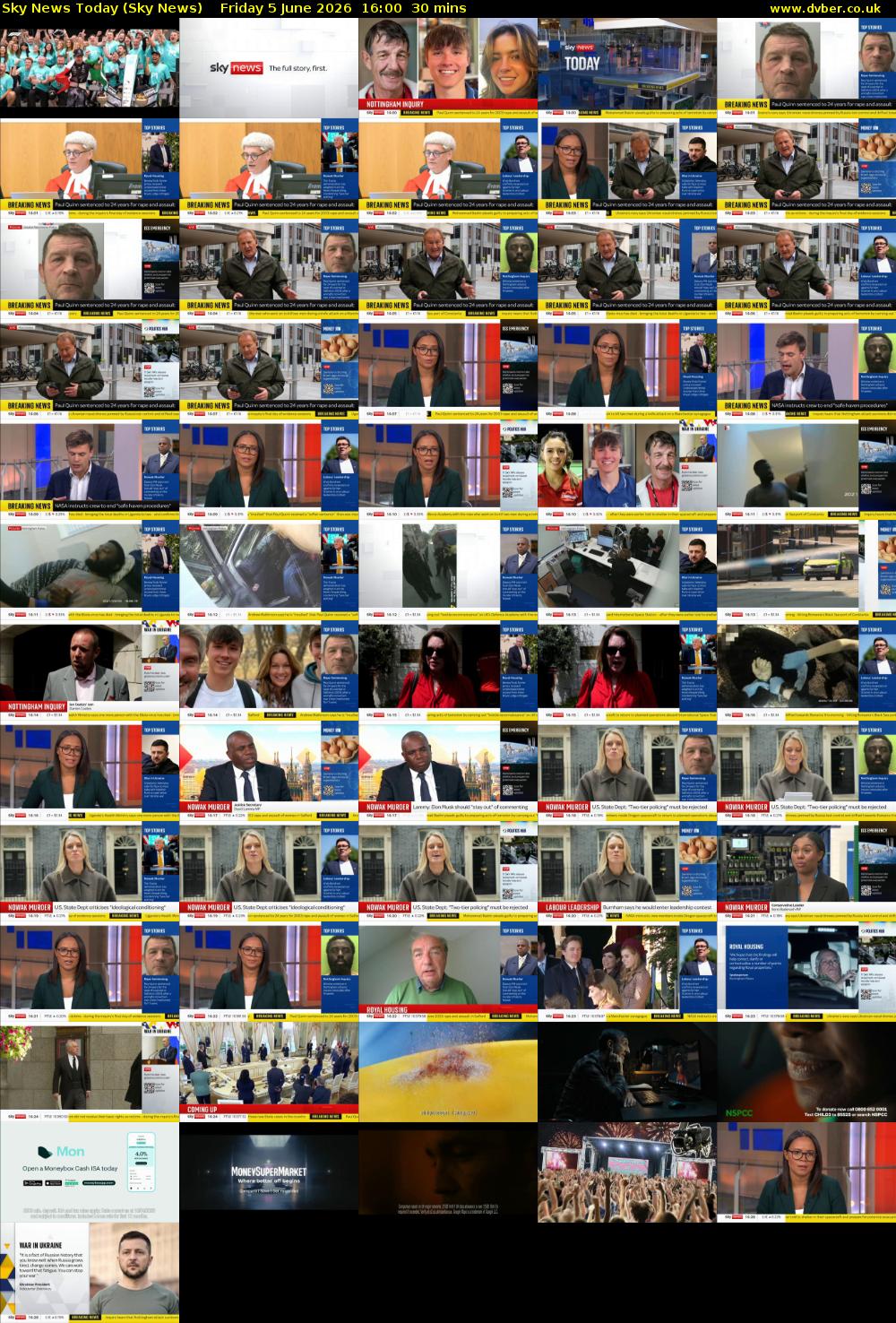 Sky News Today (Sky News) Friday 5 June 2026 16:00 - 16:30
