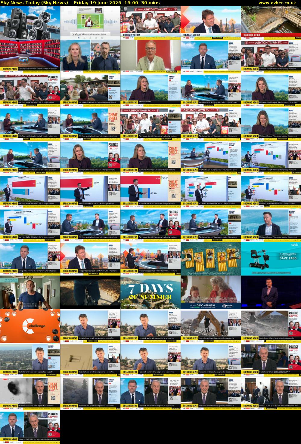 Sky News Today (Sky News) Friday 19 June 2026 16:00 - 16:30