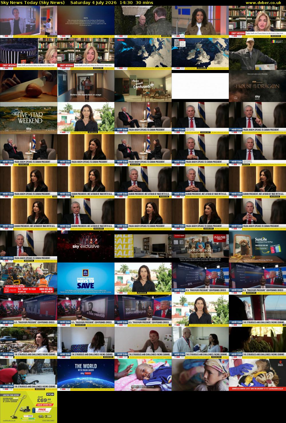 Sky News Today (Sky News) Saturday 4 July 2026 14:30 - 15:00