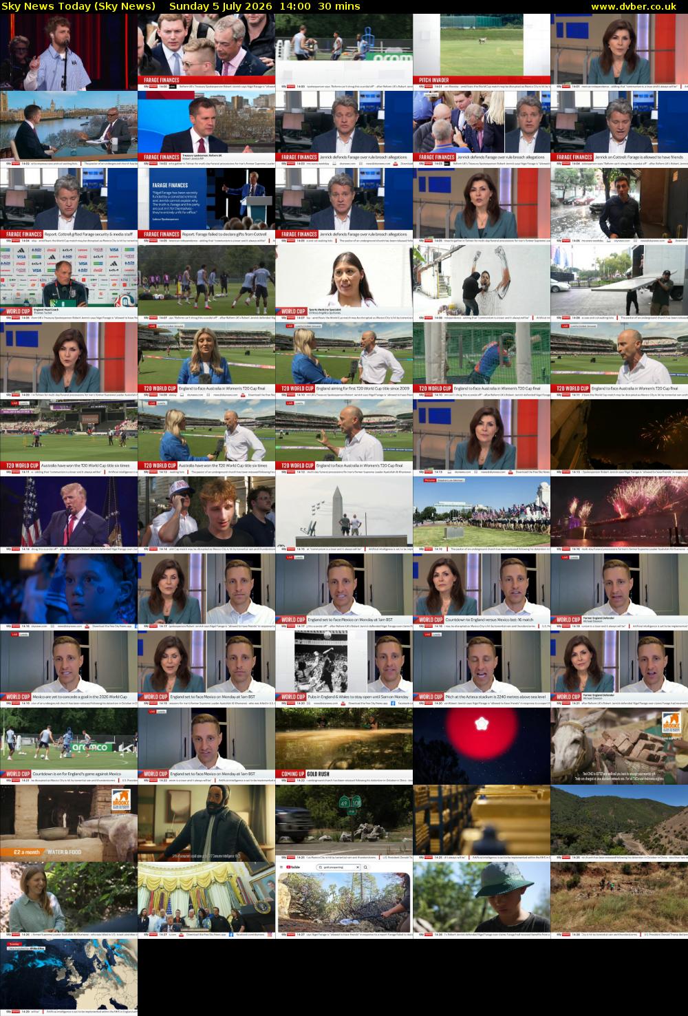 Sky News Today (Sky News) Sunday 5 July 2026 14:00 - 14:30