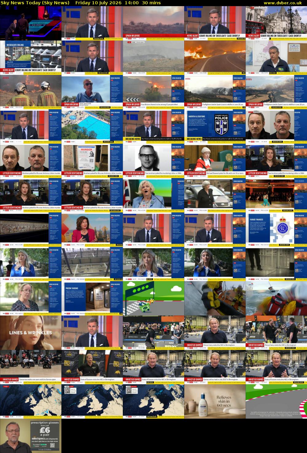 Sky News Today (Sky News) Friday 10 July 2026 14:00 - 14:30