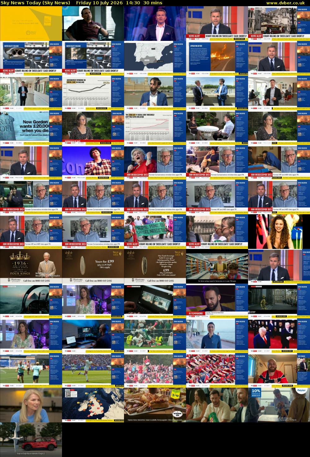 Sky News Today (Sky News) Friday 10 July 2026 14:30 - 15:00