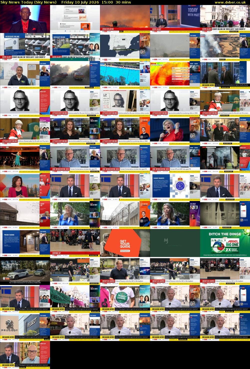 Sky News Today (Sky News) Friday 10 July 2026 15:00 - 15:30