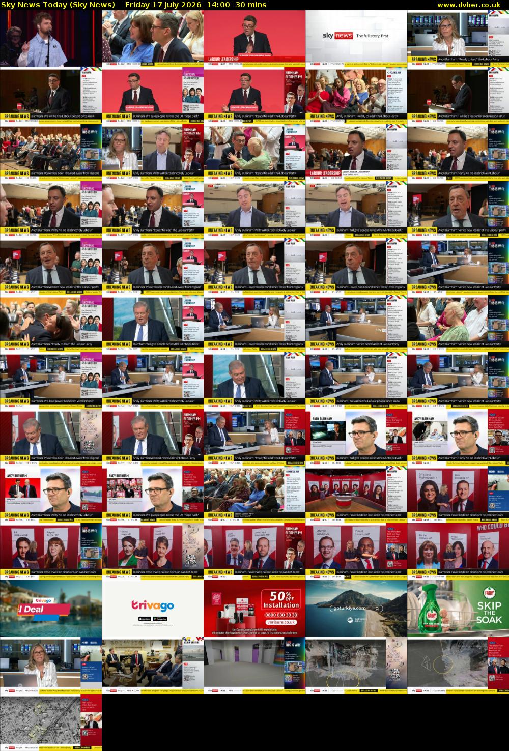 Sky News Today (Sky News) Friday 17 July 2026 14:00 - 14:30