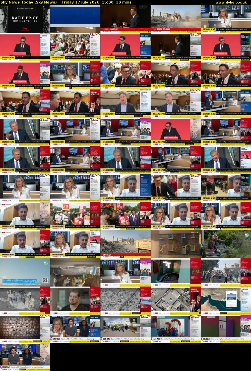 Sky News Today (Sky News) Friday 17 July 2026 15:00 - 15:30