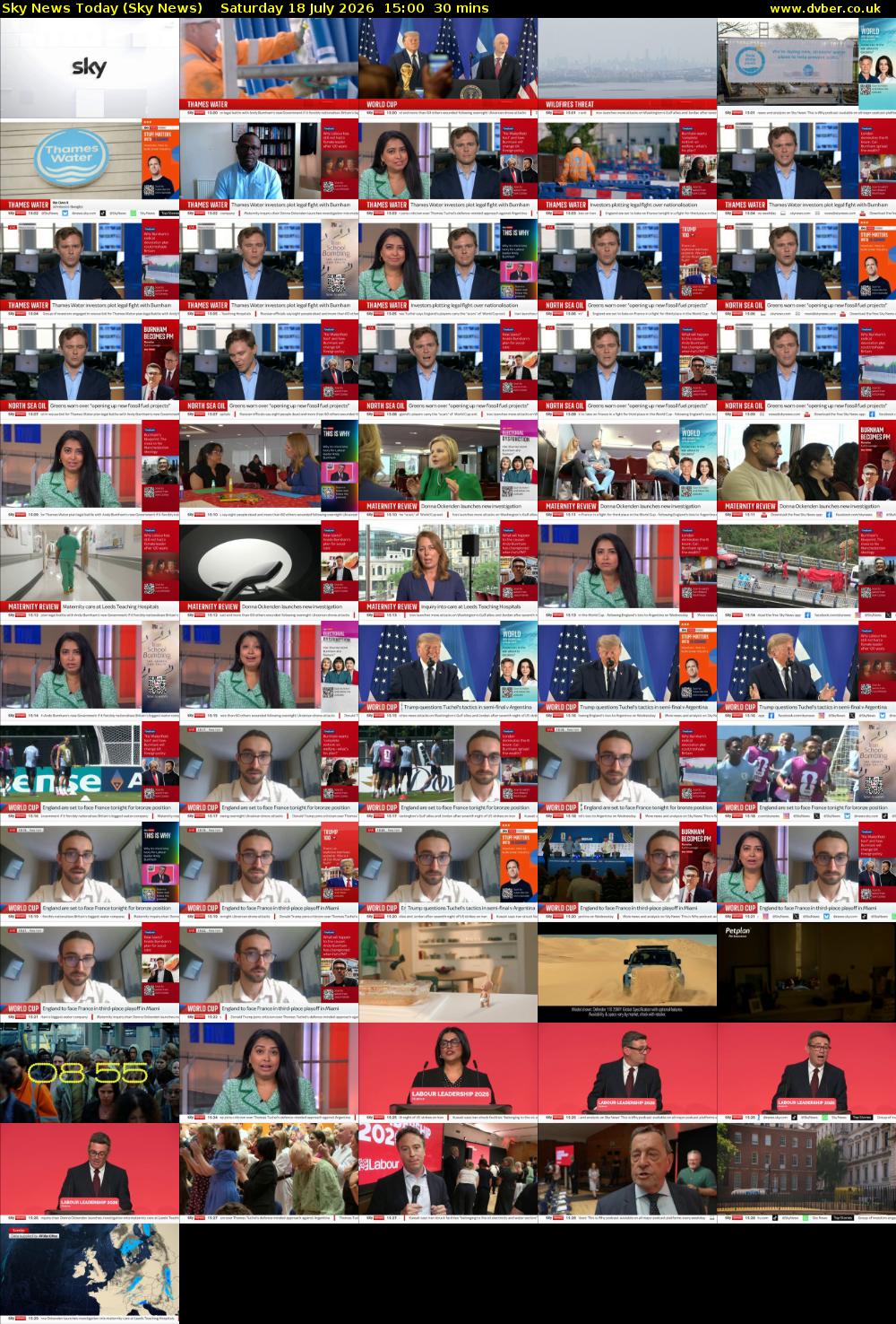 Sky News Today (Sky News) Saturday 18 July 2026 15:00 - 15:30