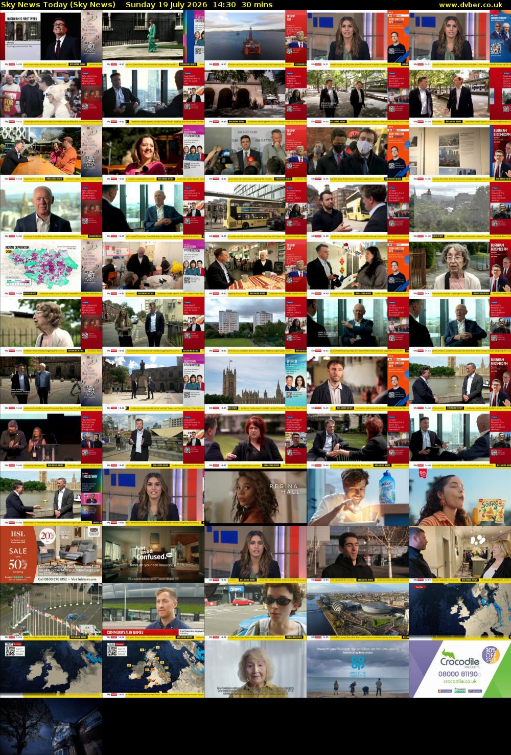 Sky News Today (Sky News) Sunday 19 July 2026 14:30 - 15:00