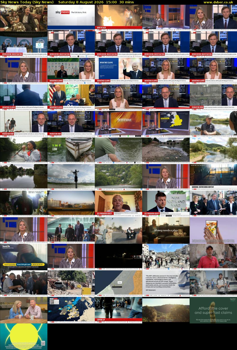 Sky News Today (Sky News) Saturday 8 August 2026 15:00 - 15:30