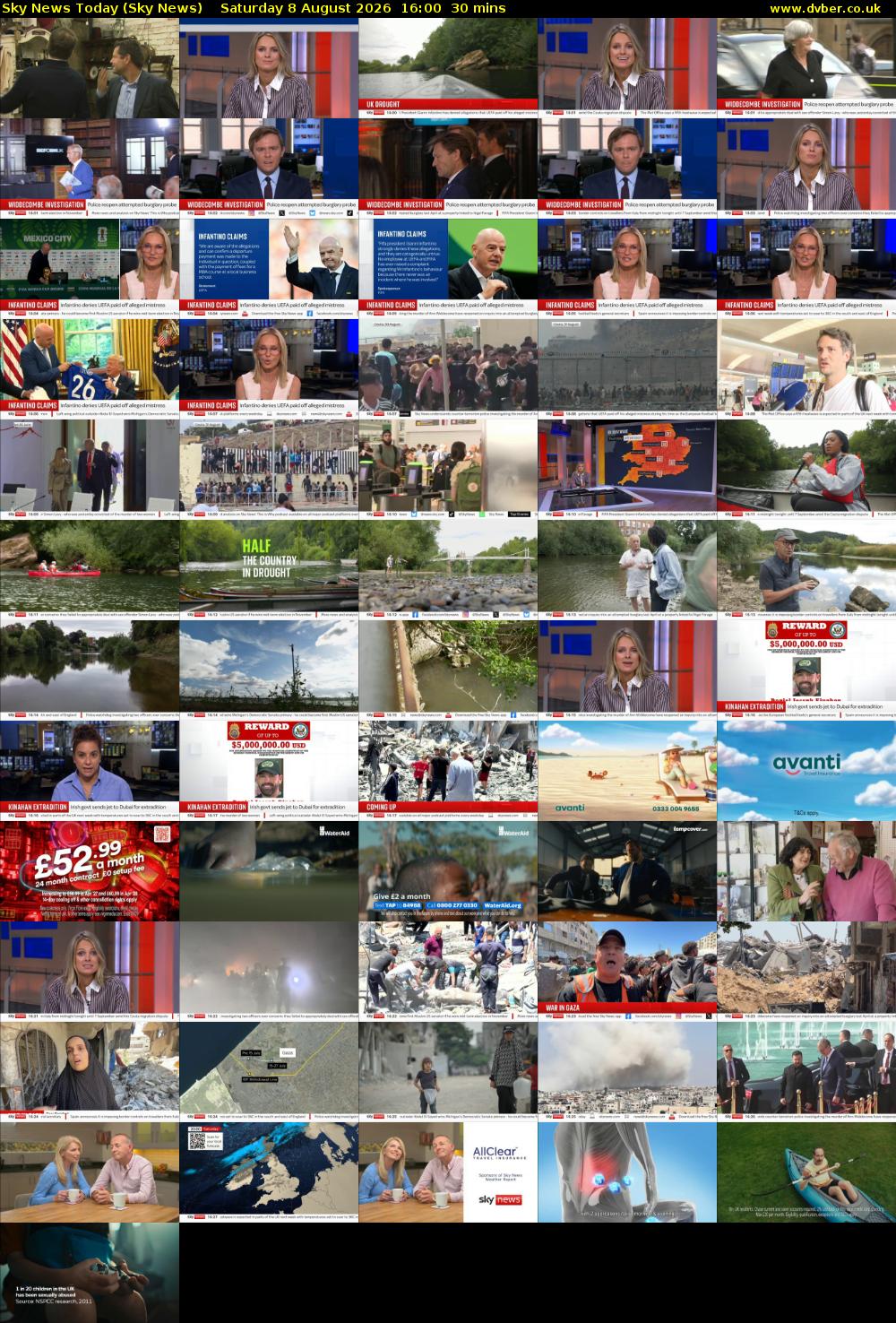 Sky News Today (Sky News) Saturday 8 August 2026 16:00 - 16:30