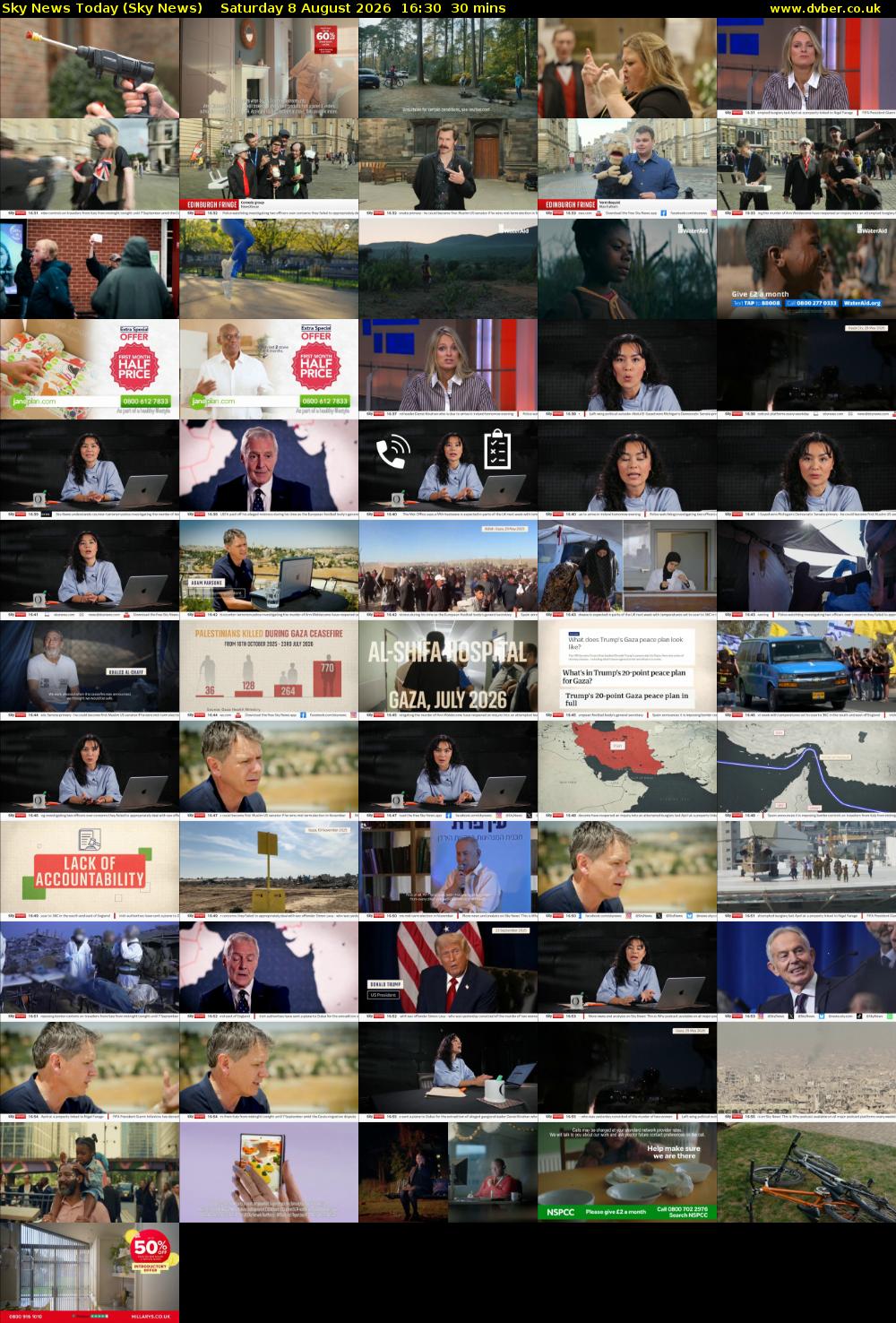 Sky News Today (Sky News) Saturday 8 August 2026 16:30 - 17:00