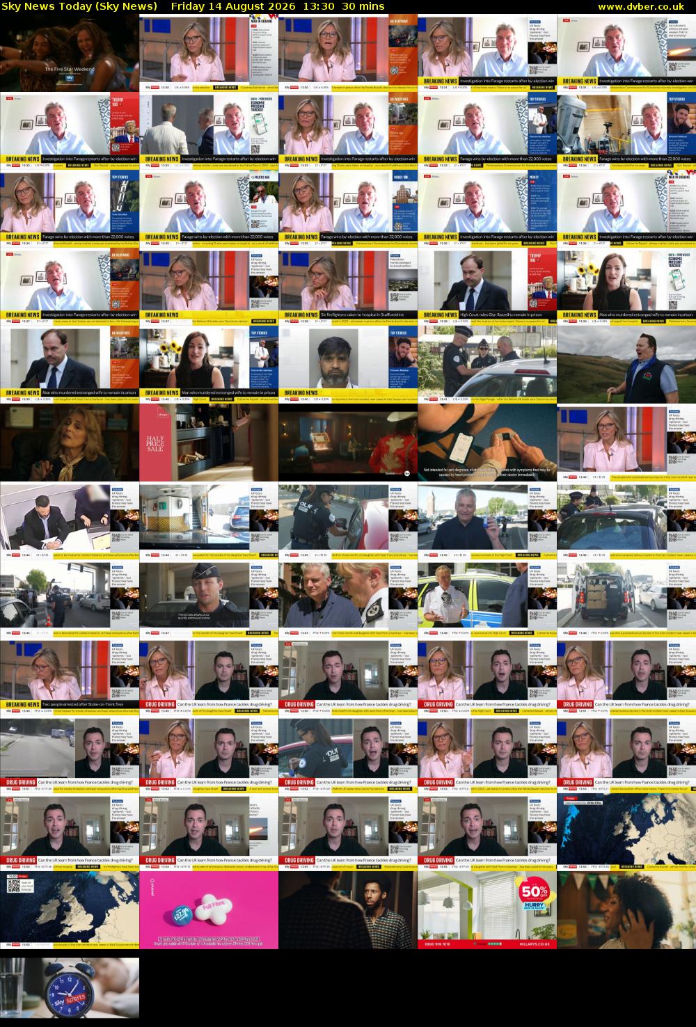 Sky News Today (Sky News) Friday 14 August 2026 13:30 - 14:00