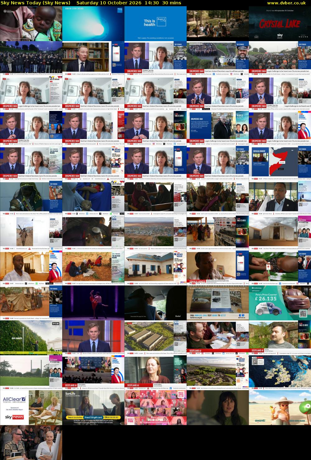 Sky News Today (Sky News) Saturday 10 October 2026 14:30 - 15:00