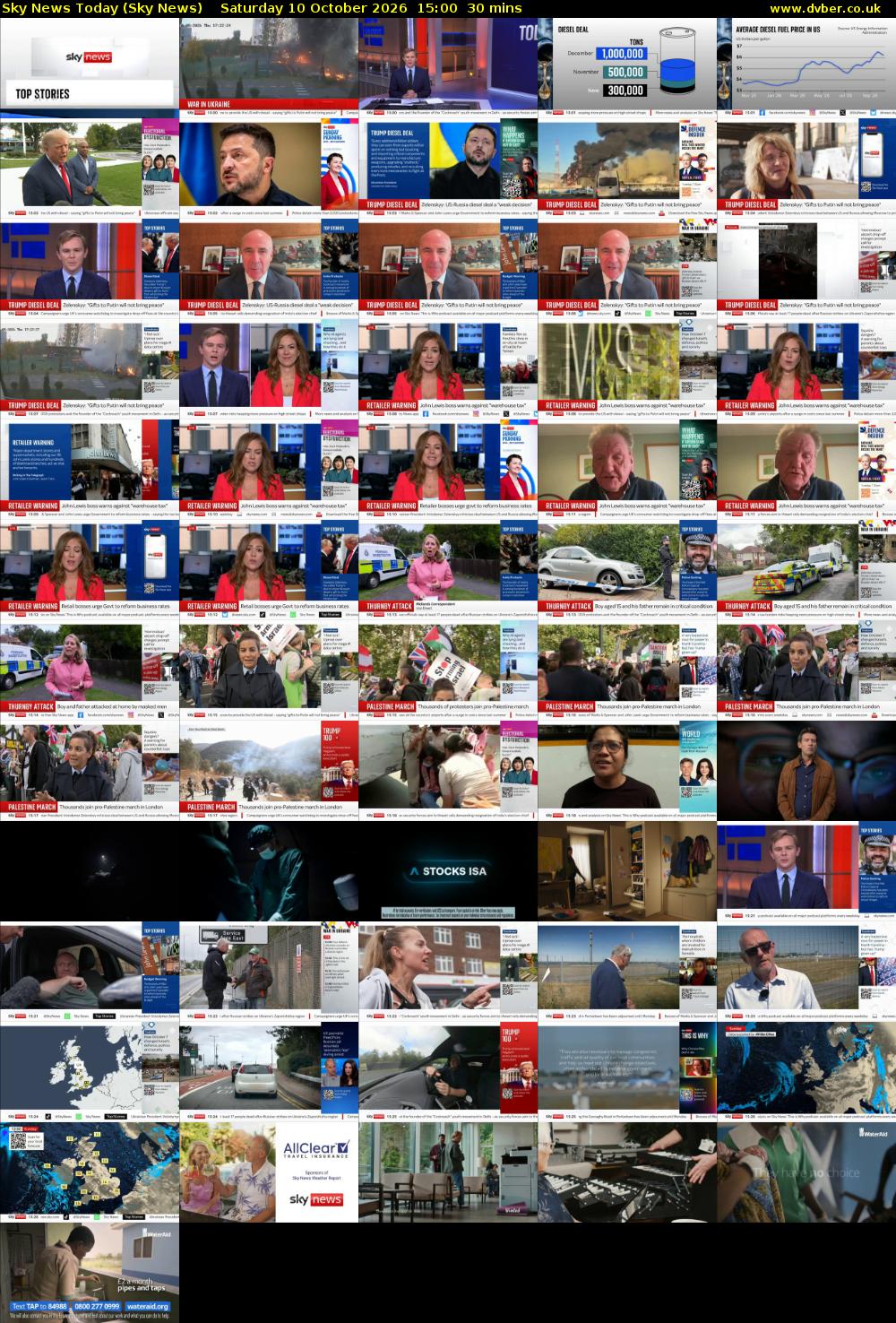 Sky News Today (Sky News) Saturday 10 October 2026 15:00 - 15:30