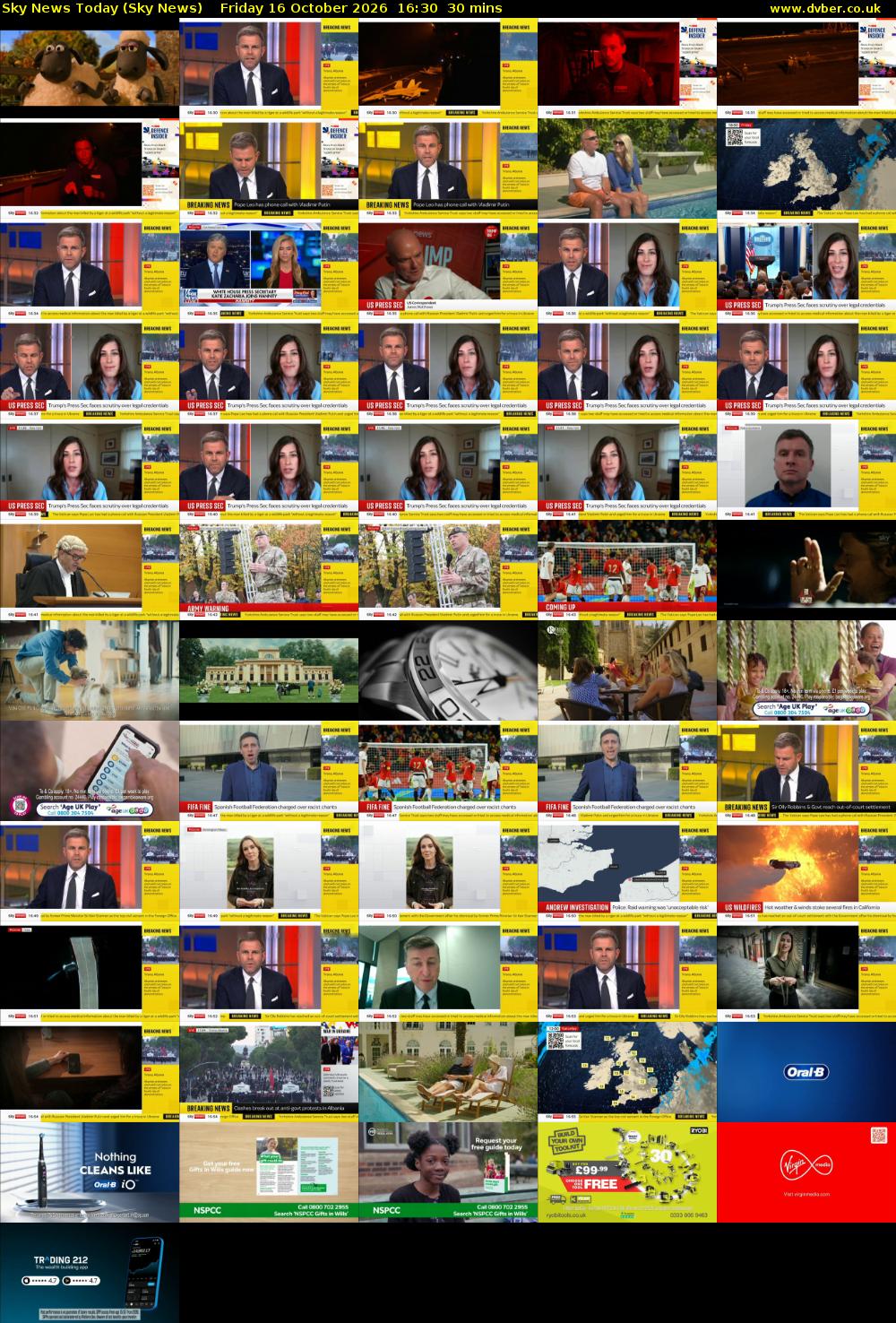 Sky News Today (Sky News) Friday 16 October 2026 16:30 - 17:00