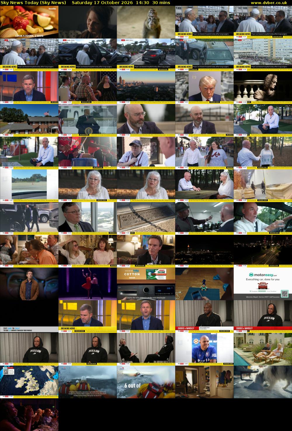 Sky News Today (Sky News) Saturday 17 October 2026 14:30 - 15:00