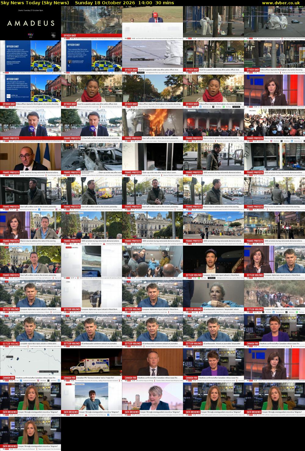 Sky News Today (Sky News) Sunday 18 October 2026 14:00 - 14:30