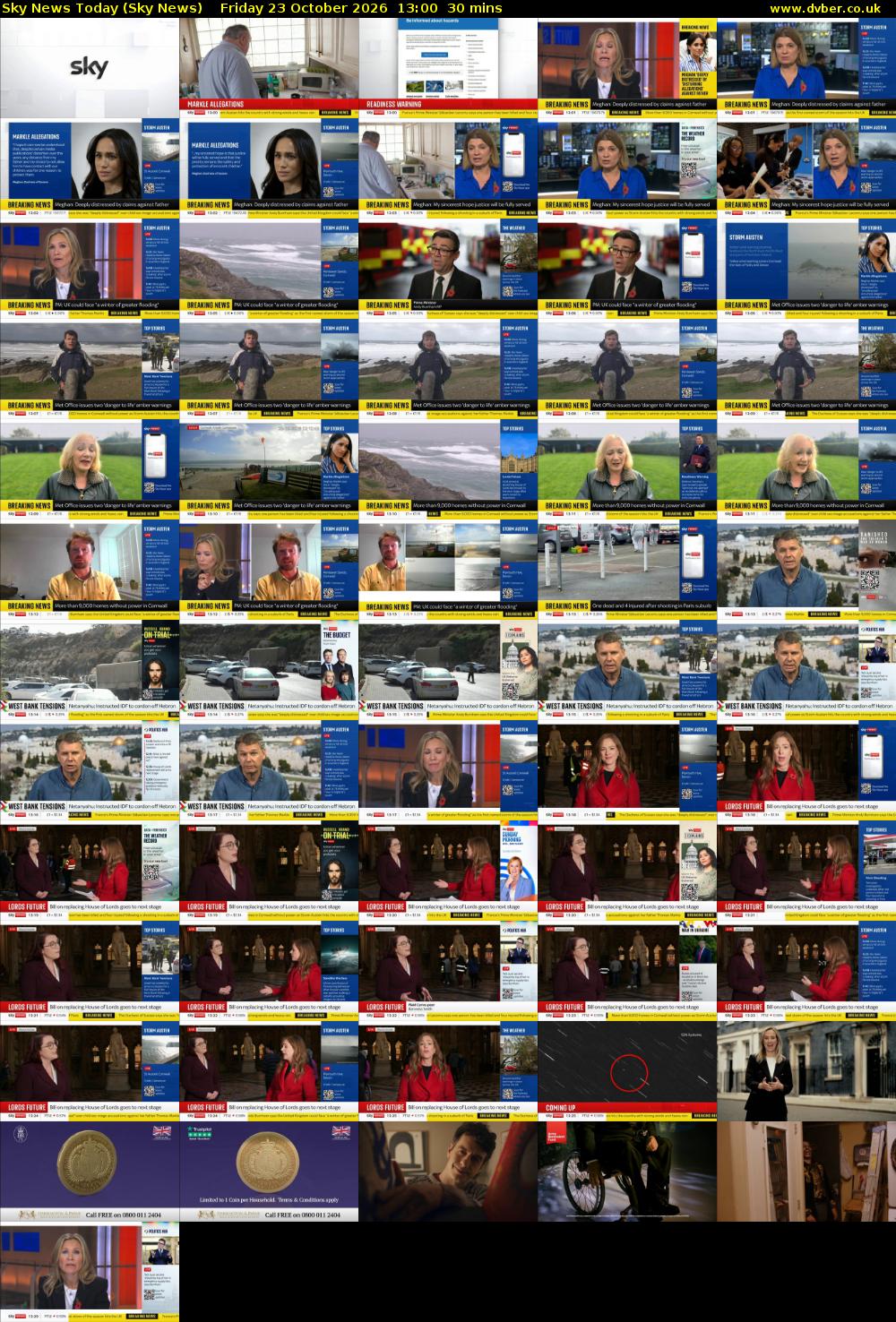 Sky News Today (Sky News) Friday 23 October 2026 13:00 - 13:30
