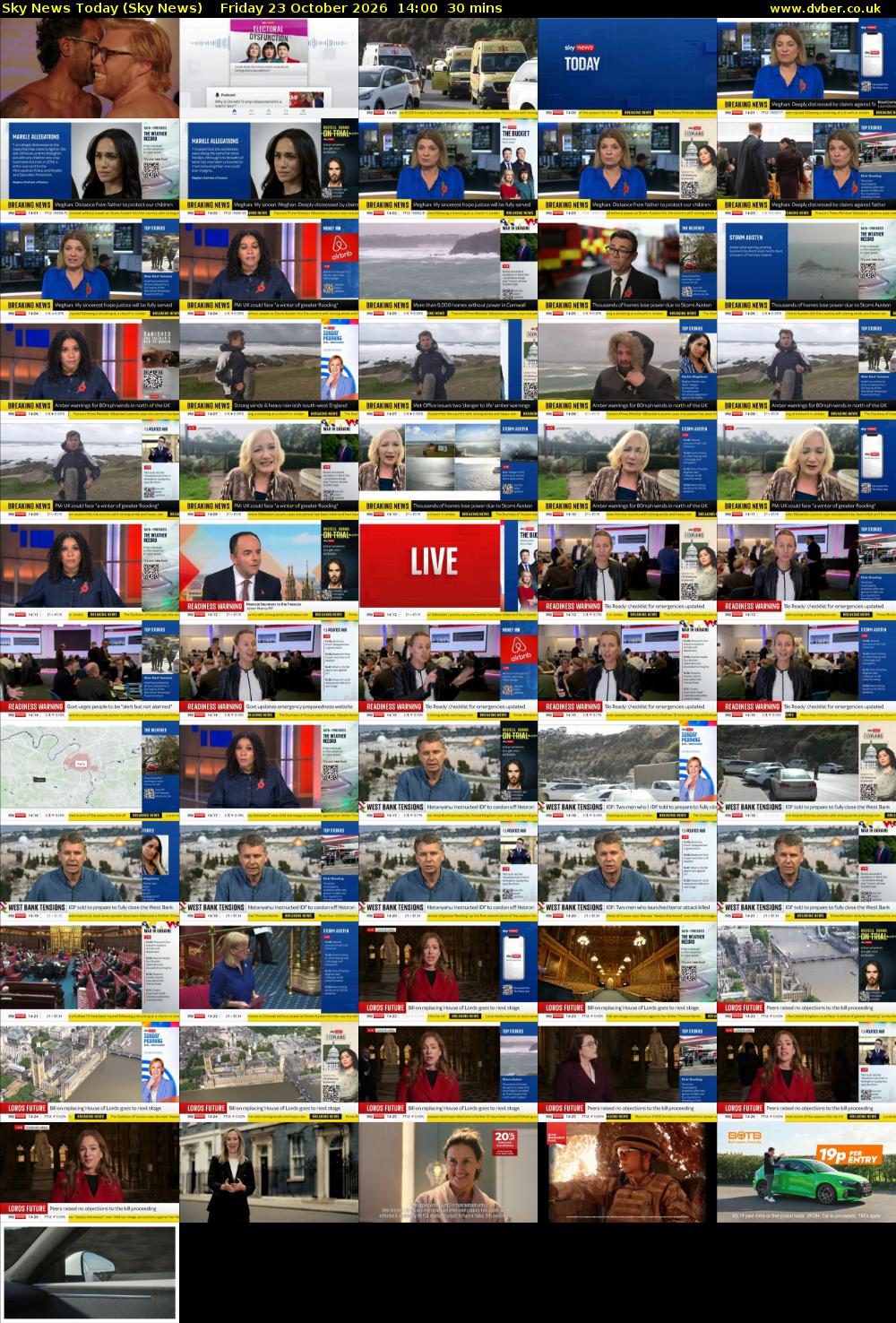 Sky News Today (Sky News) Friday 23 October 2026 14:00 - 14:30