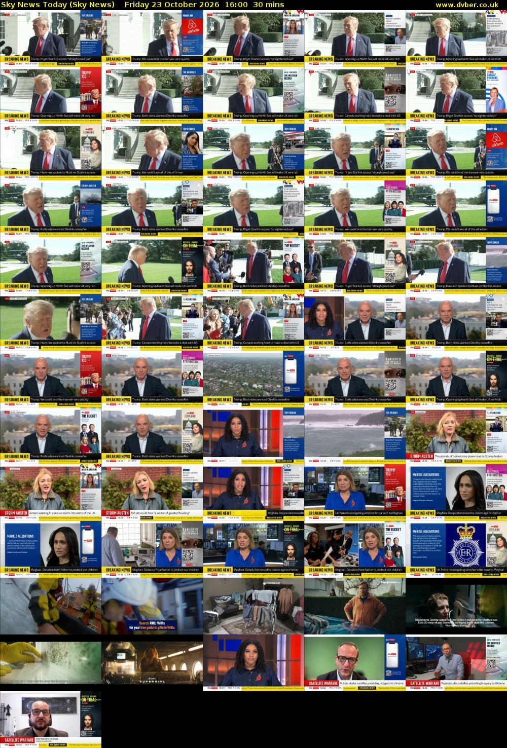 Sky News Today (Sky News) Friday 23 October 2026 16:00 - 16:30