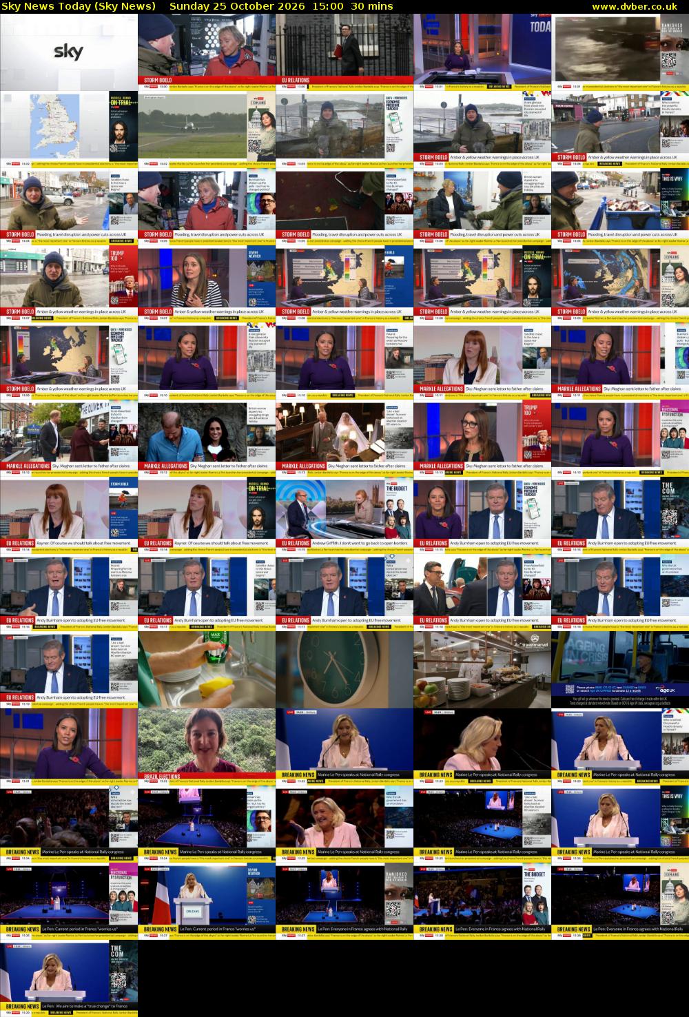 Sky News Today (Sky News) Sunday 25 October 2026 15:00 - 15:30