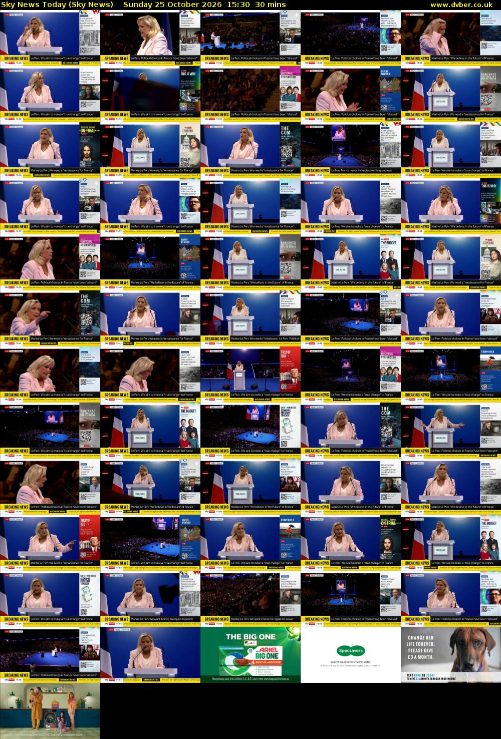 Sky News Today (Sky News) Sunday 25 October 2026 15:30 - 16:00