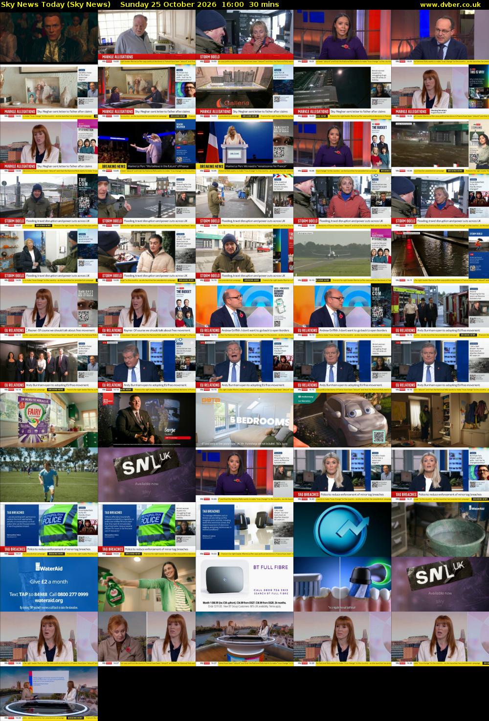 Sky News Today (Sky News) Sunday 25 October 2026 16:00 - 16:30