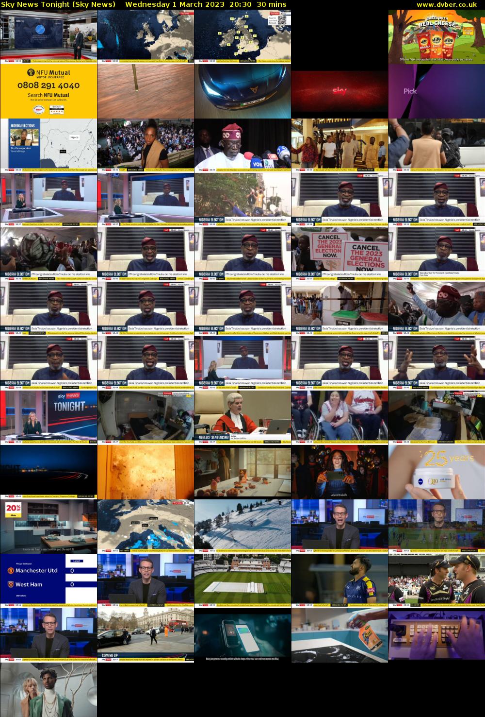 Sky News Tonight (Sky News) Wednesday 1 March 2023 20:30 - 21:00