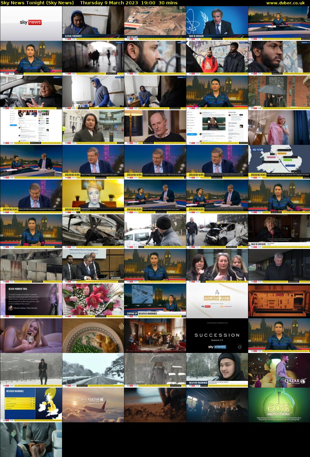 Sky News Tonight (Sky News) Thursday 9 March 2023 19:00 - 19:30