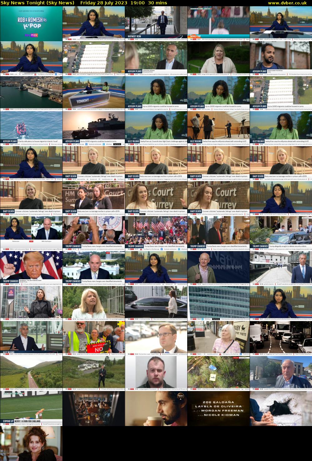 Sky News Tonight (Sky News) Friday 28 July 2023 19:00 - 19:30