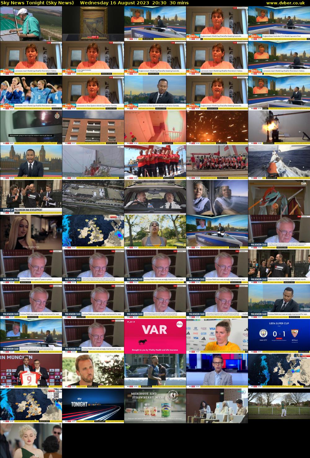 Sky News Tonight (Sky News) Wednesday 16 August 2023 20:30 - 21:00