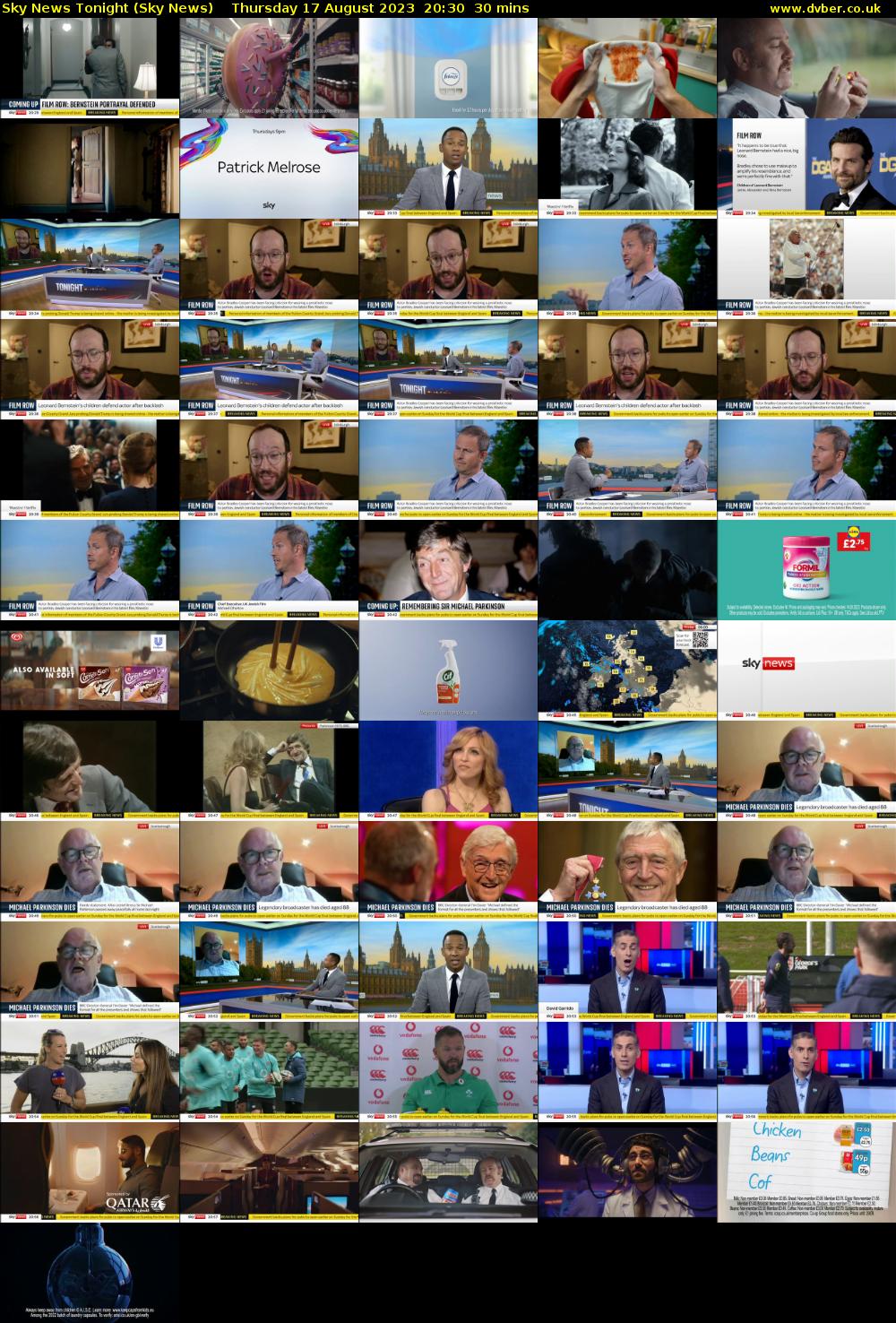 Sky News Tonight (Sky News) Thursday 17 August 2023 20:30 - 21:00