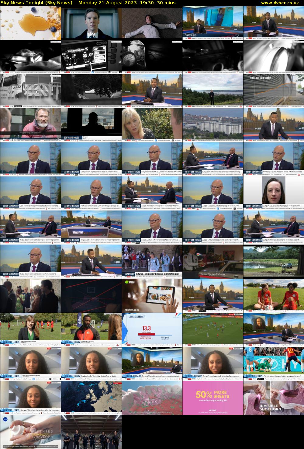 Sky News Tonight (Sky News) Monday 21 August 2023 19:30 - 20:00