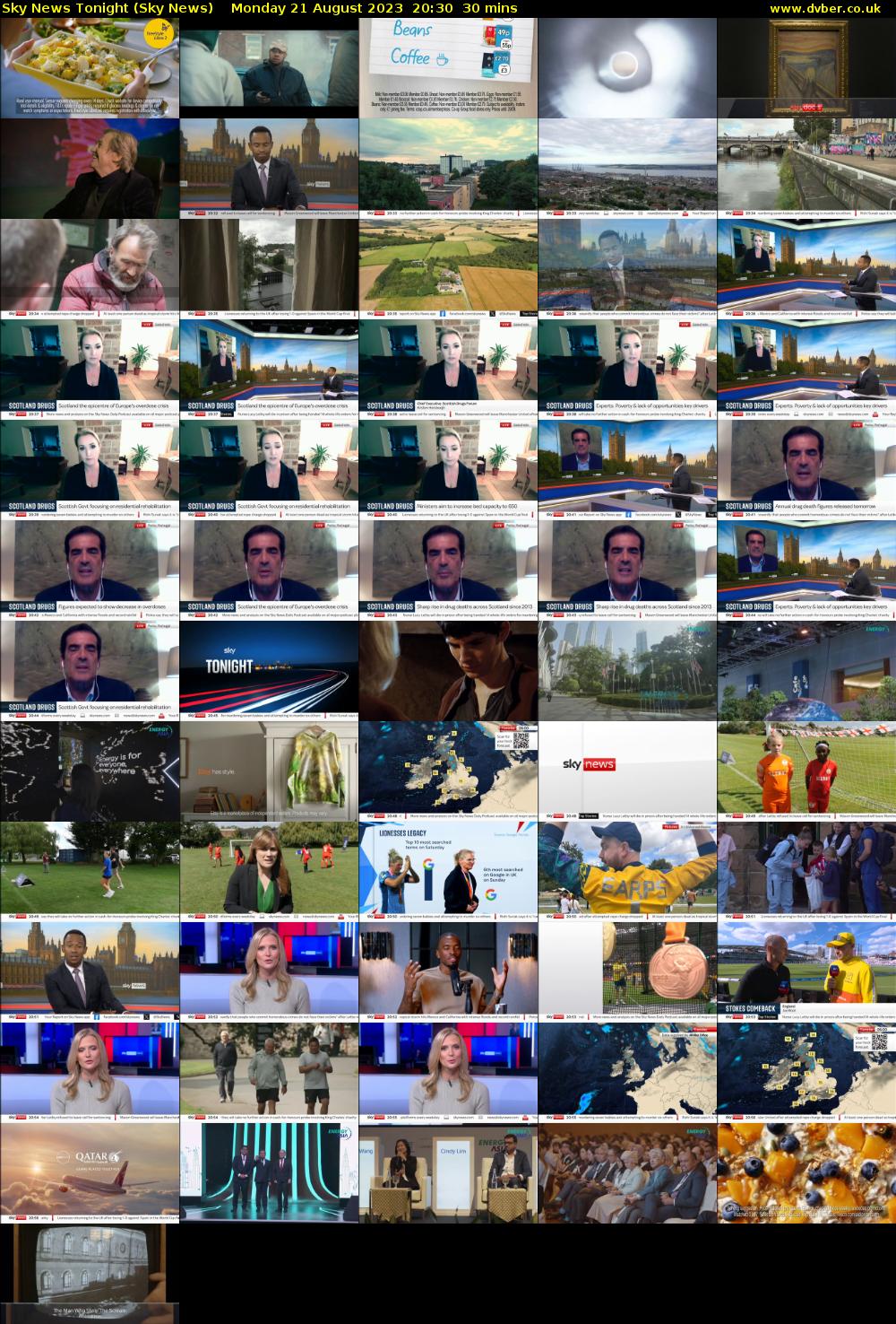 Sky News Tonight (Sky News) Monday 21 August 2023 20:30 - 21:00