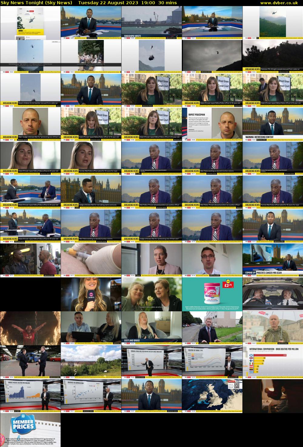 Sky News Tonight (Sky News) Tuesday 22 August 2023 19:00 - 19:30