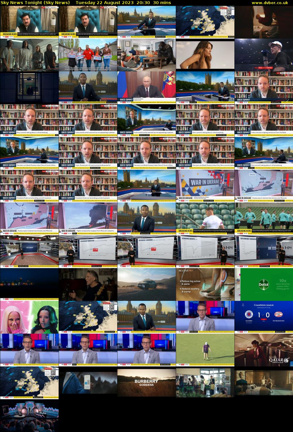 Sky News Tonight (Sky News) Tuesday 22 August 2023 20:30 - 21:00