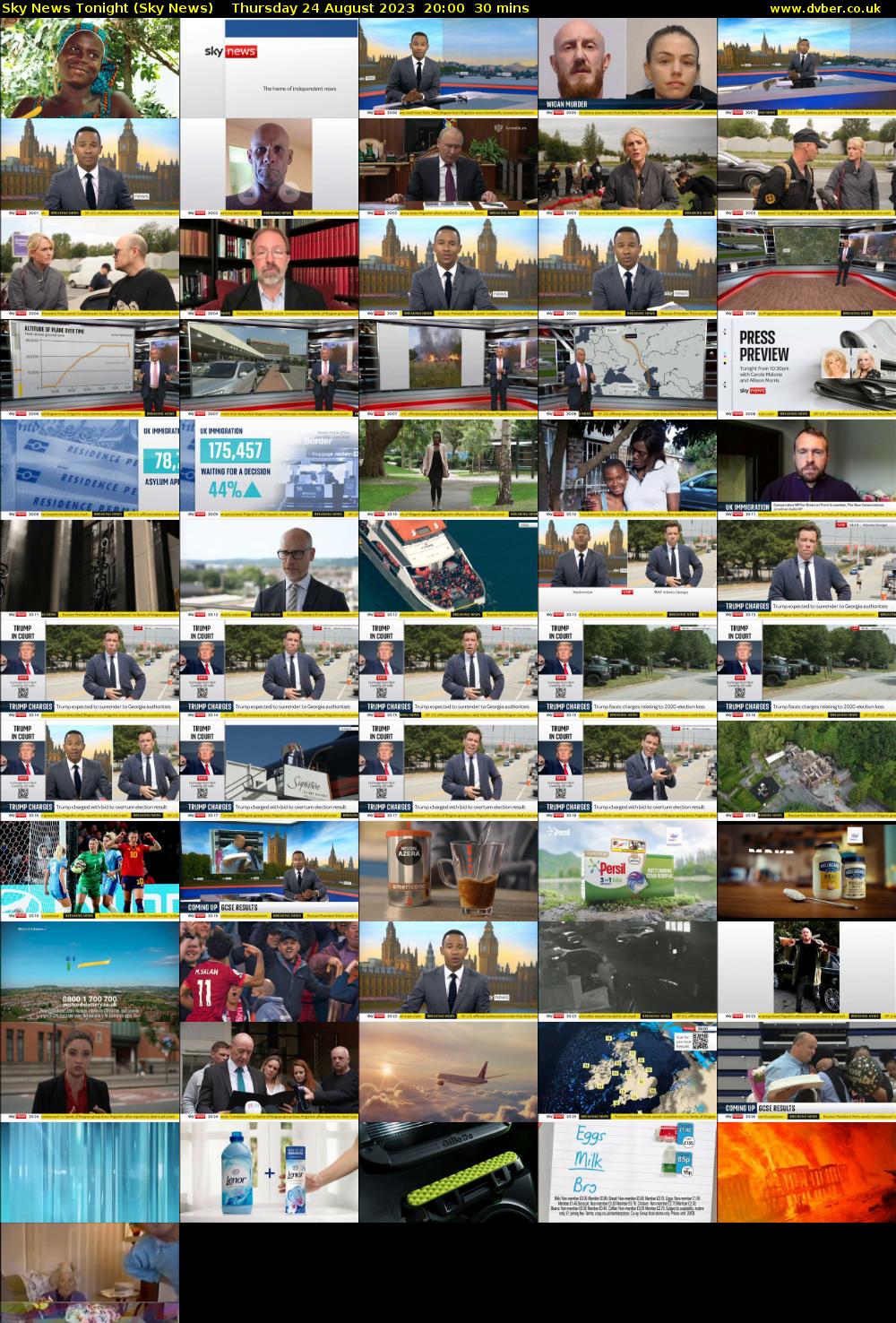 Sky News Tonight (Sky News) Thursday 24 August 2023 20:00 - 20:30