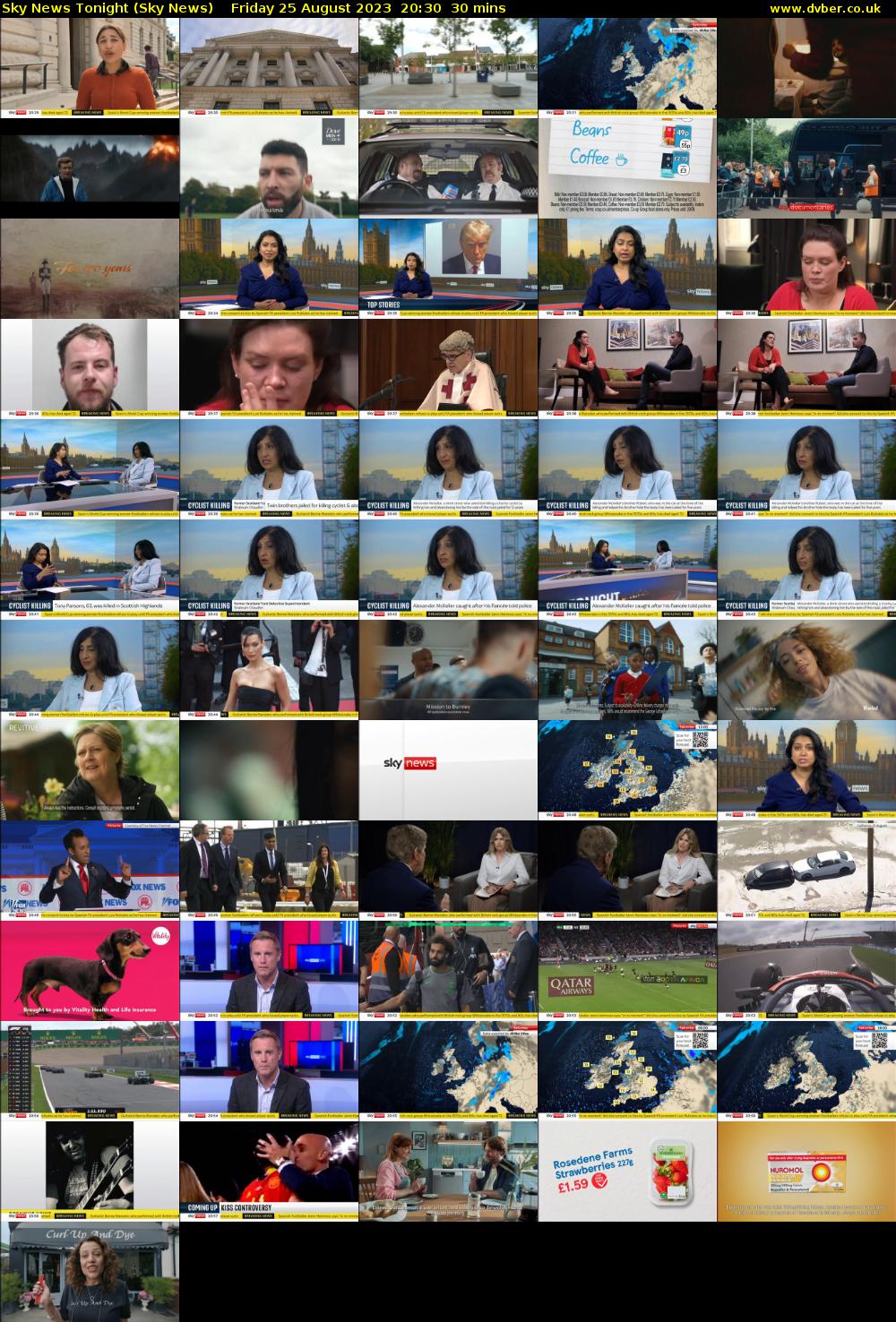 Sky News Tonight (Sky News) Friday 25 August 2023 20:30 - 21:00