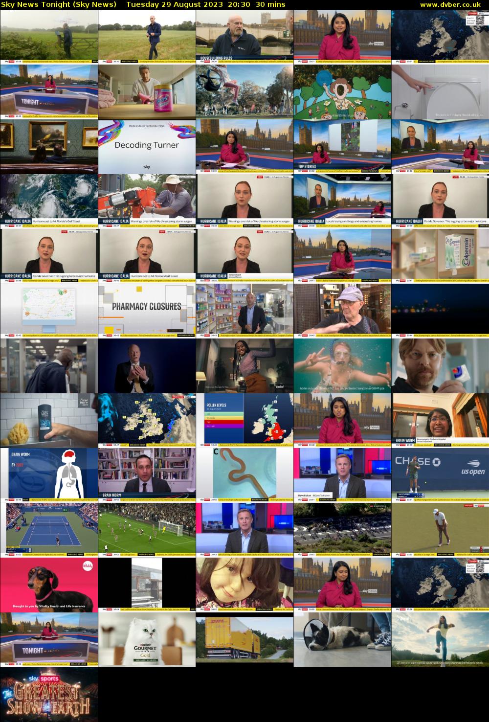 Sky News Tonight (Sky News) Tuesday 29 August 2023 20:30 - 21:00